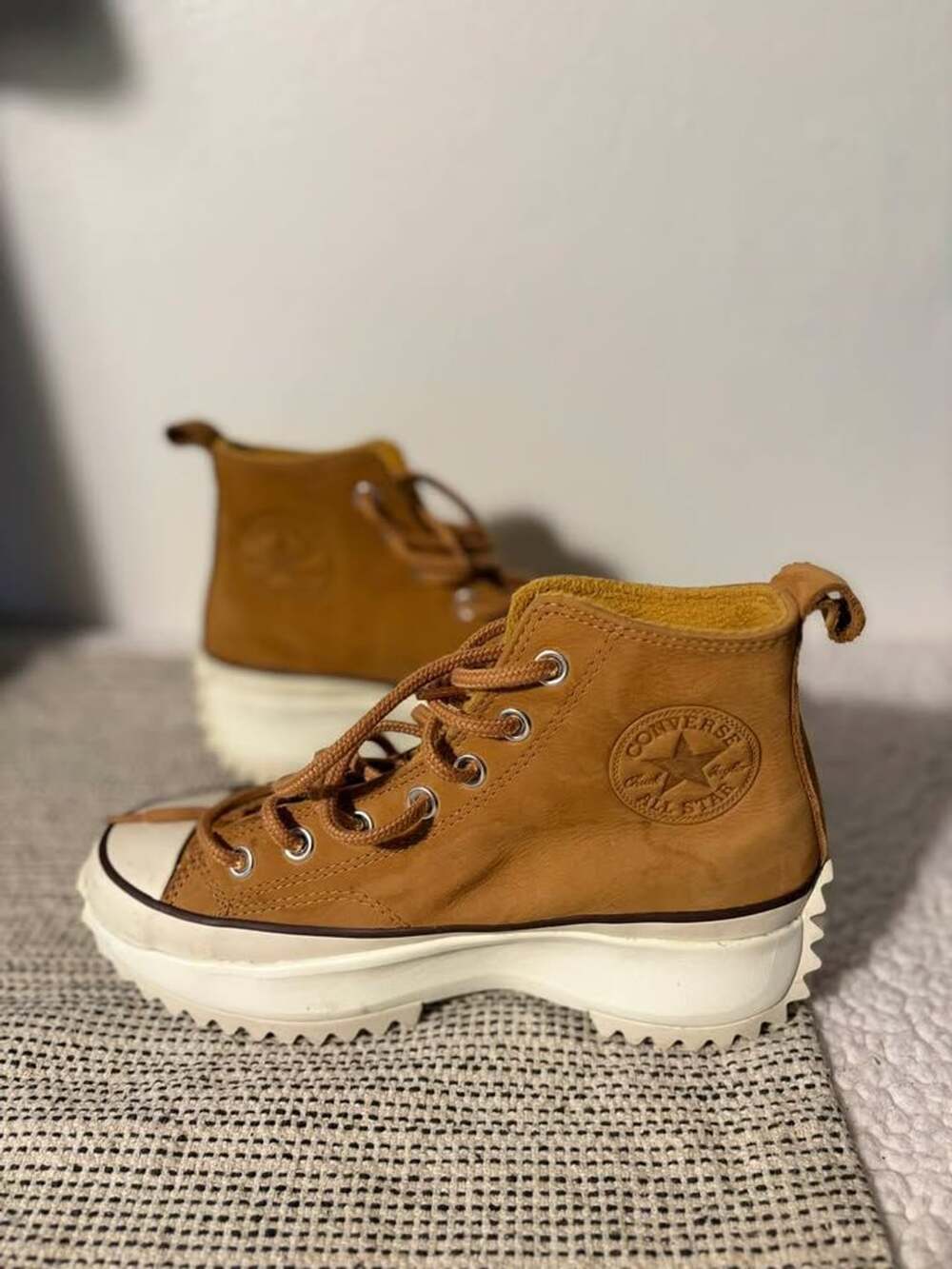 Converse Run Star Hike Leather High Top Sneakers